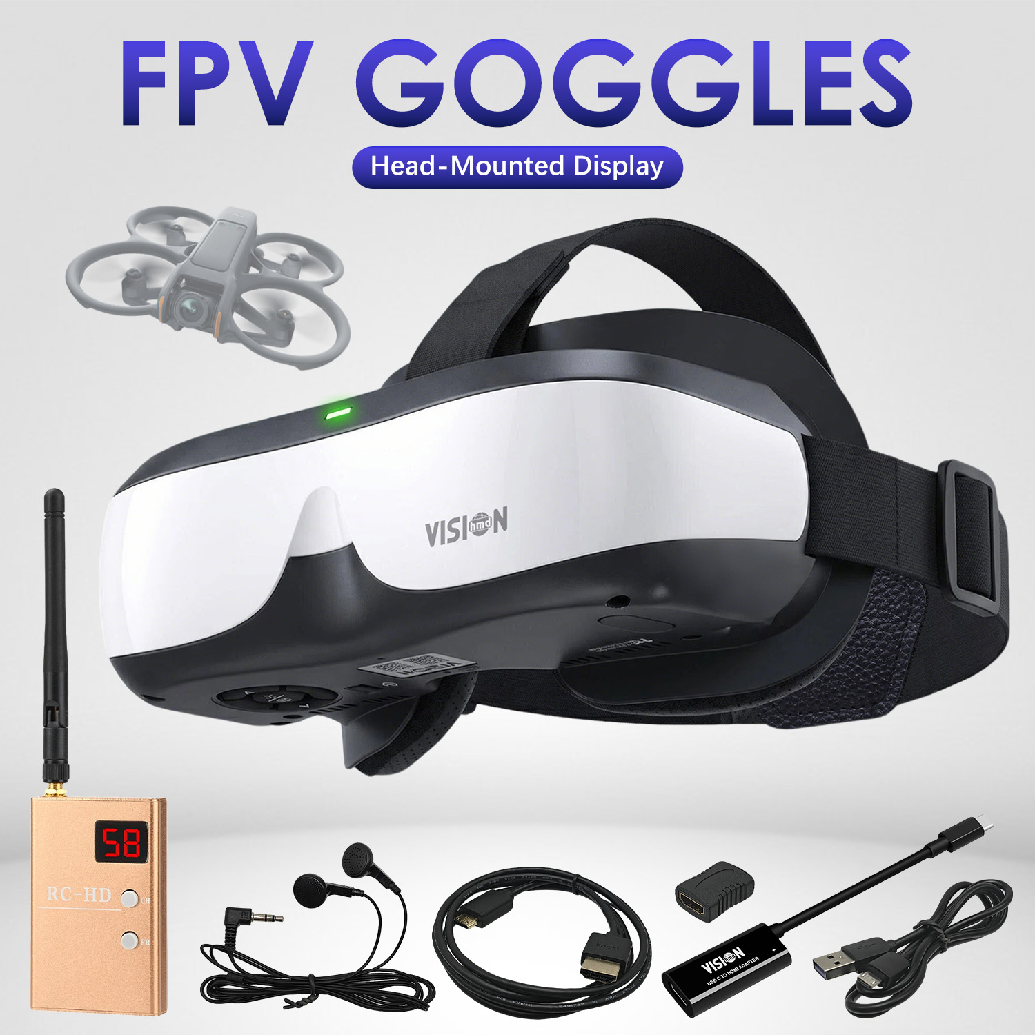 FPV Head Mounted Display DIY E - Skyzone Sky04O Pro Fpv Goggles 评论和价格